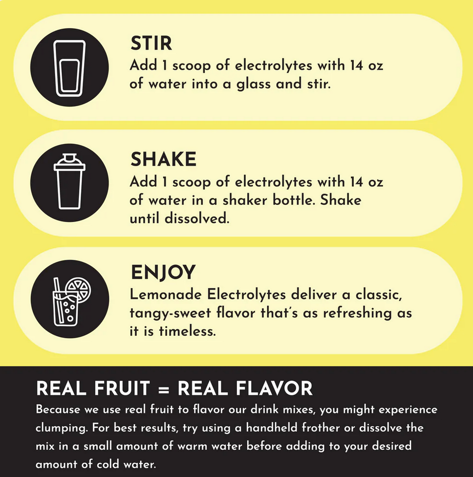 Electrolytes Lemonade