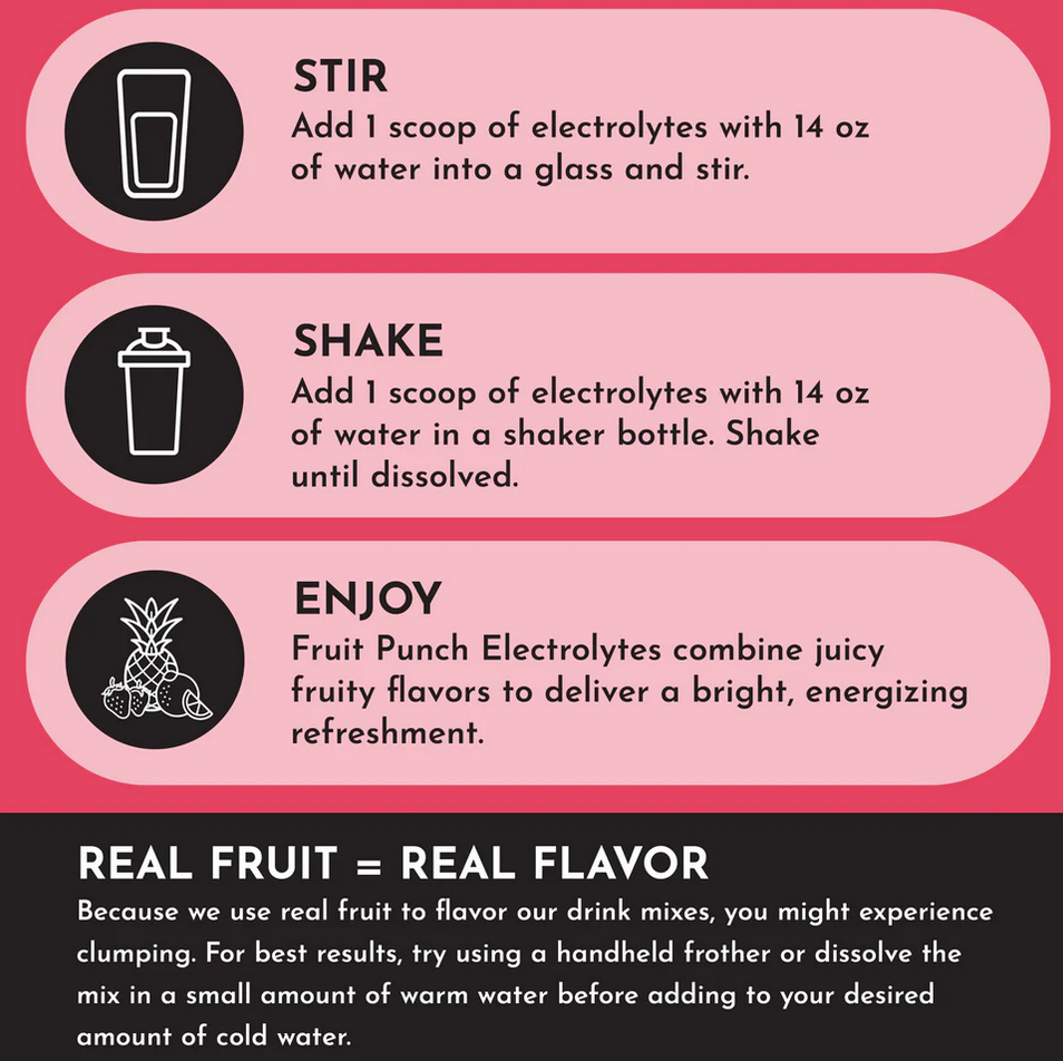 Electrolytes Fruit Punch