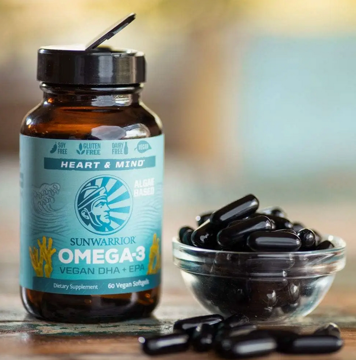 Algae Omega-3 Supplement Capsules - Plant-Based, Vegan