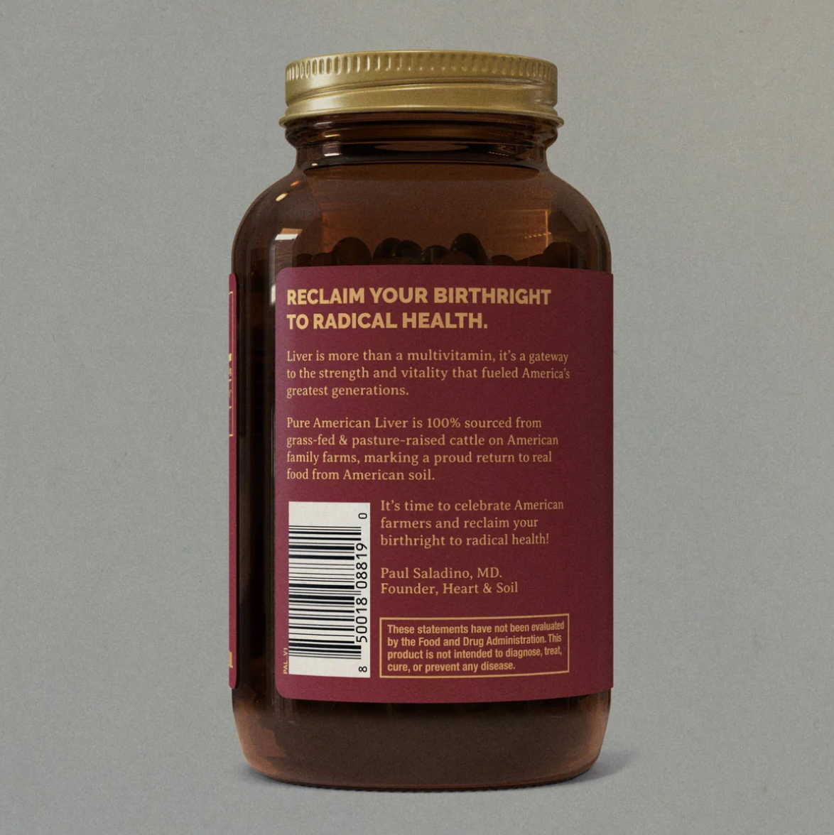 Pure American Liver  Deep Nutrition from the Heart of America - For Sale In Store Only