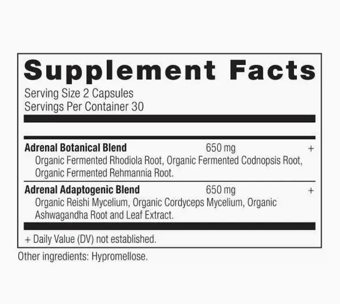 Ancient Herbals Adrenal Oral Supplement - 60ct