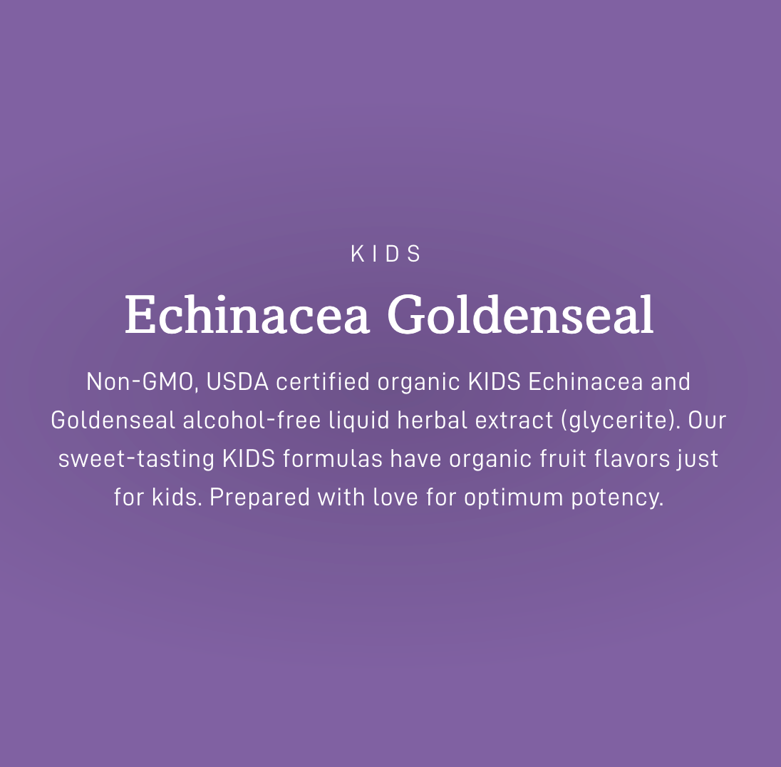 KIDS Echinacea Goldenseal, Organic, Alcohol-Free - Orange