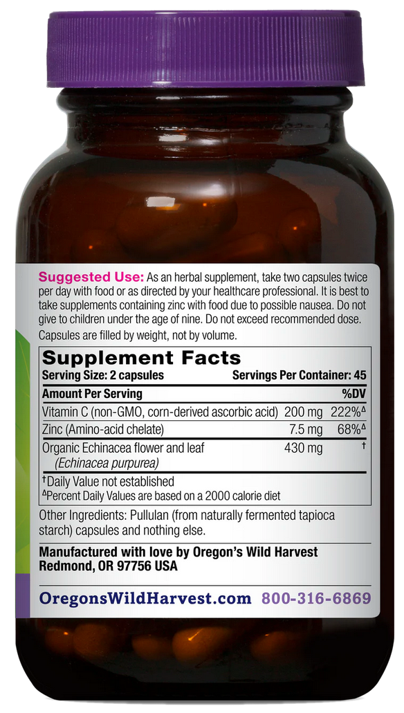Echinacea with Zinc & Vitamin C Capsules
