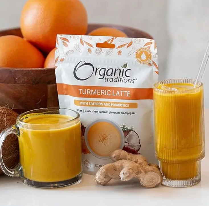 Turmeric Latte with Saffron and Probiotics