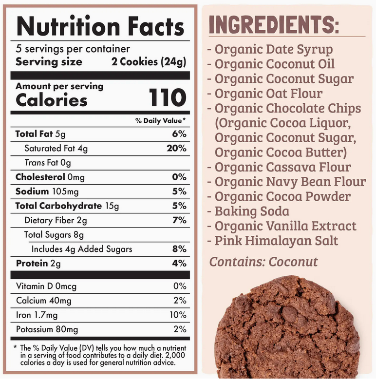 Skout Organic Double Chocolate Soft Baked Cookies
