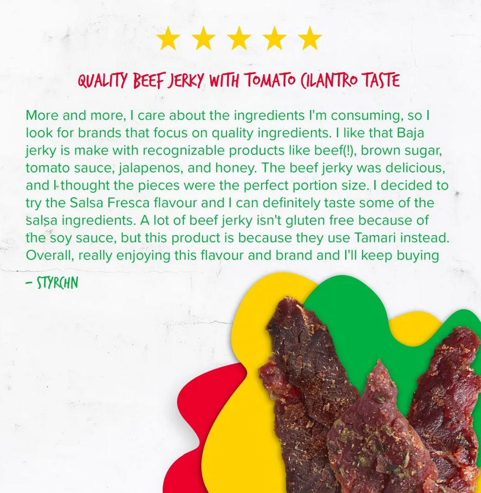 Baja Vida Beef Jerky - 2.5oz Salsa Fresca