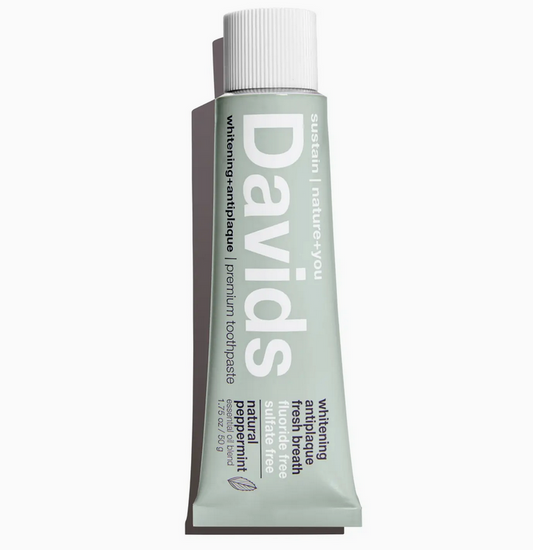 Davids Travel Size Premium Toothpaste / Peppermin