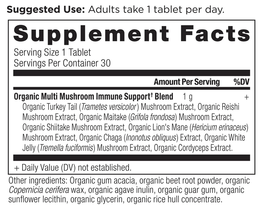 Multi Mushroom Daily Immune Defense 60 Count