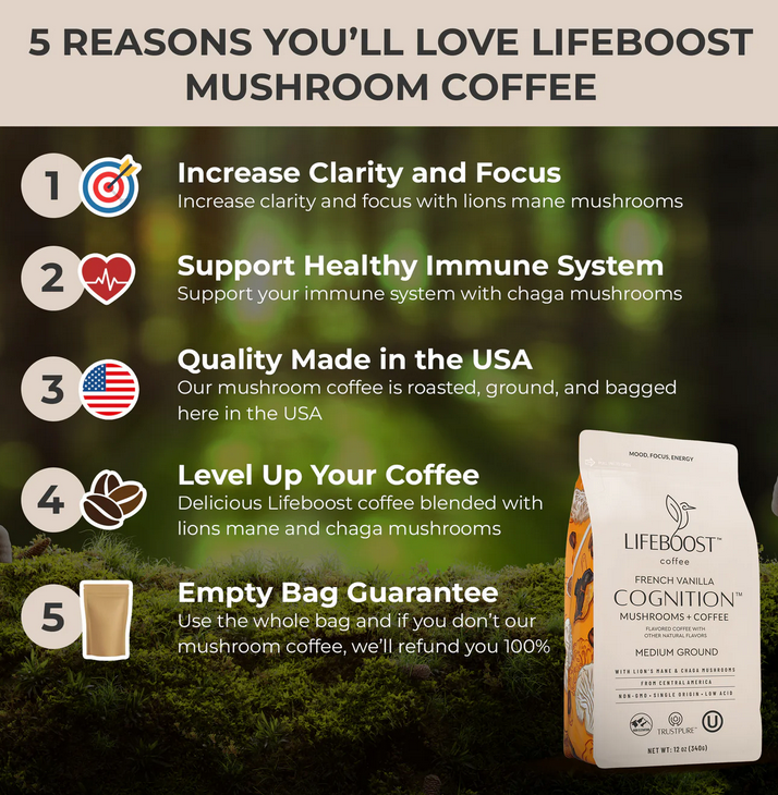 NEW! French Vanilla Cognition Mushroom Coffee