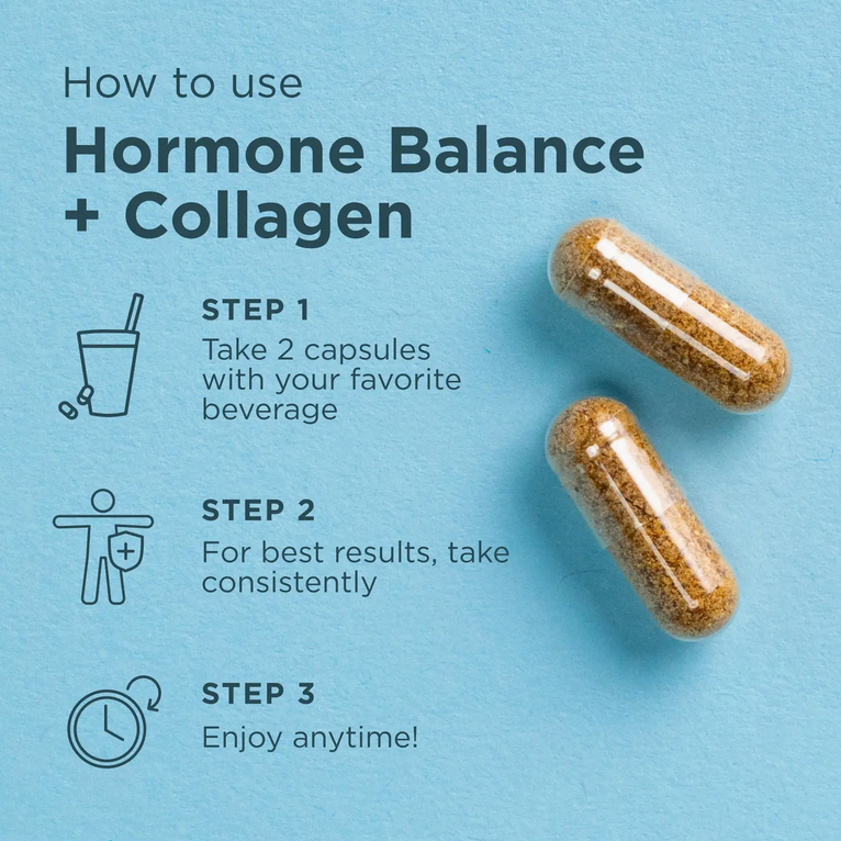 Hormone Balance + Collagen | Capsules (30 Servings)
