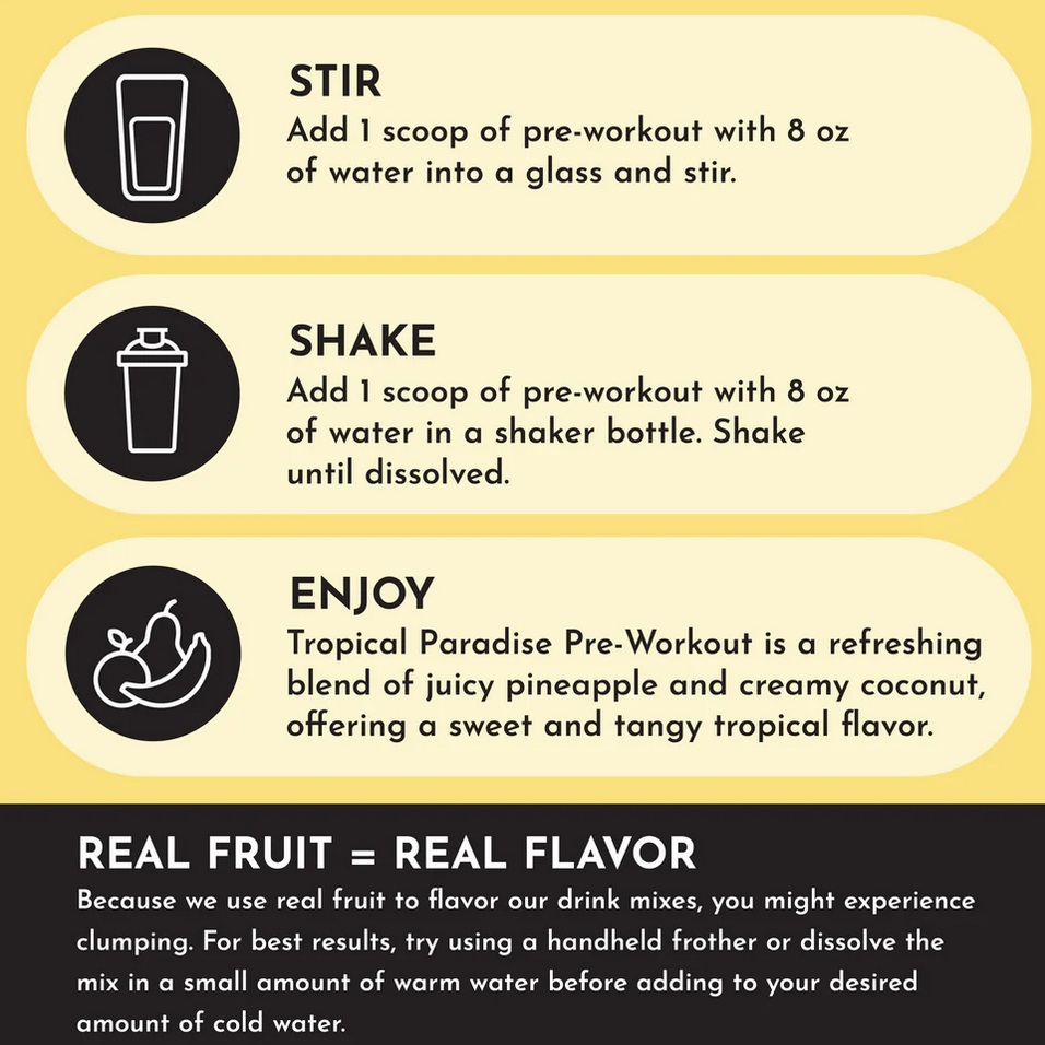 Pre-Workout Tropical Paradise