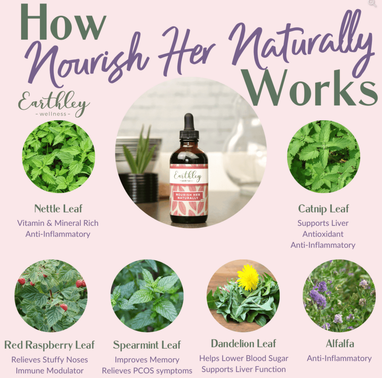 Nourish Her Naturally Liquid Herbal Support for Her