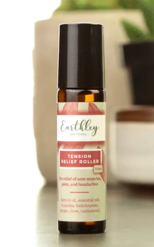 Tension Relief Essential Oil Roller For sore muscles and headaches