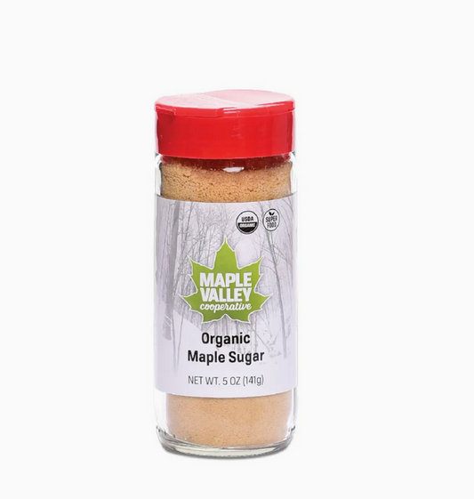 Maple Sugar Organic Grandulated 5oz Glass Shaker