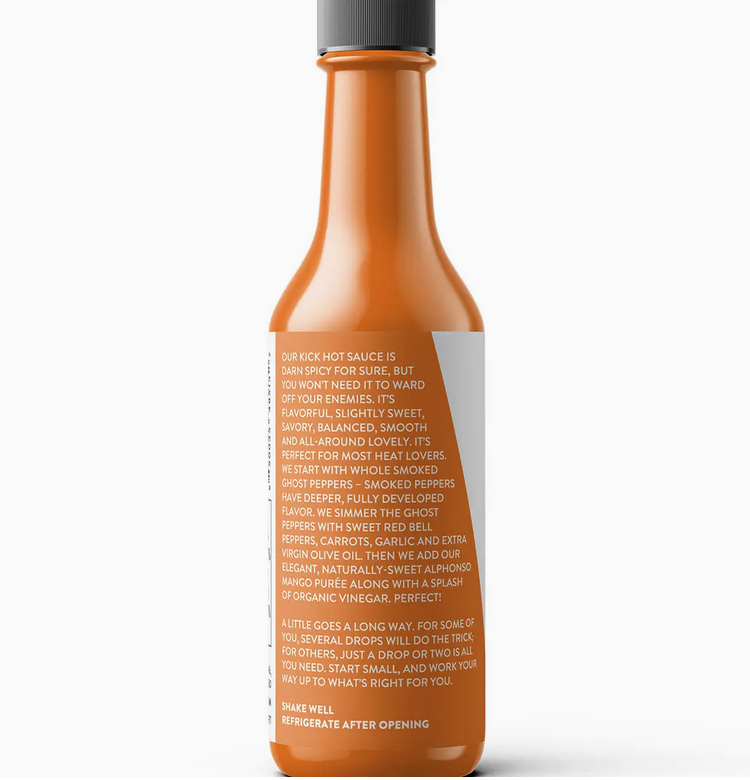 Kick Hot Sauce, Certified Organic - 5 oz