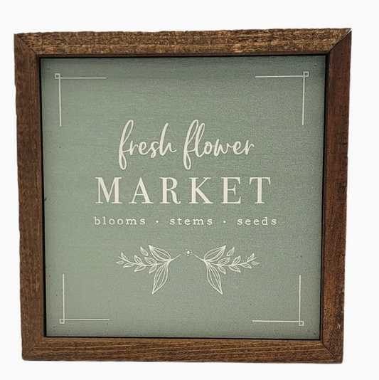 Fresh Flower Market 6x6 Decor
