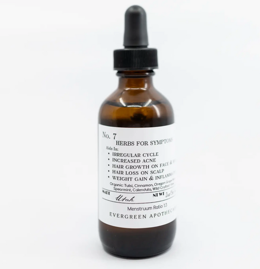PCOS, No.7 Herbs For Symptoms, Tincture