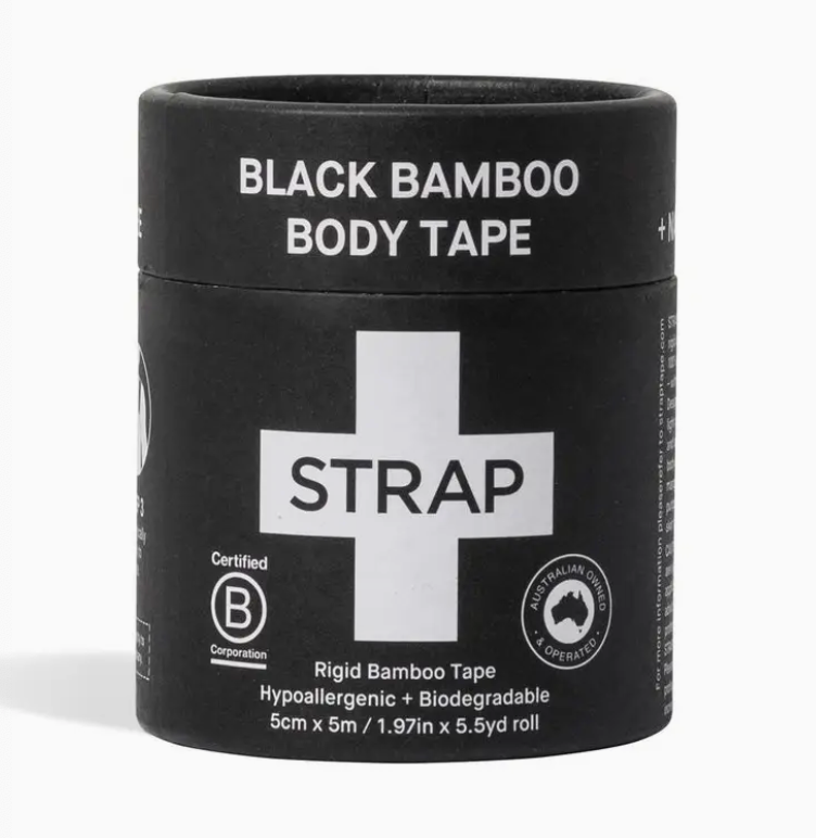 Strap Black Bamboo Body Tape - 5.5yd - High Performance Sports Tape
