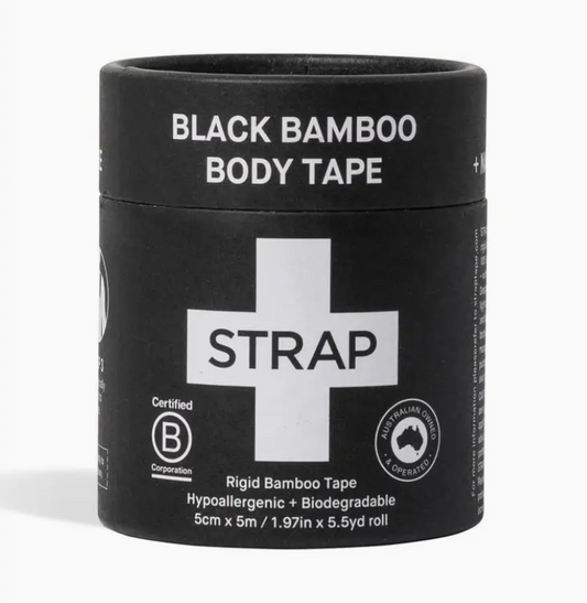 Strap Black Bamboo Body Tape - 5.5yd - High Performance Sports Tape