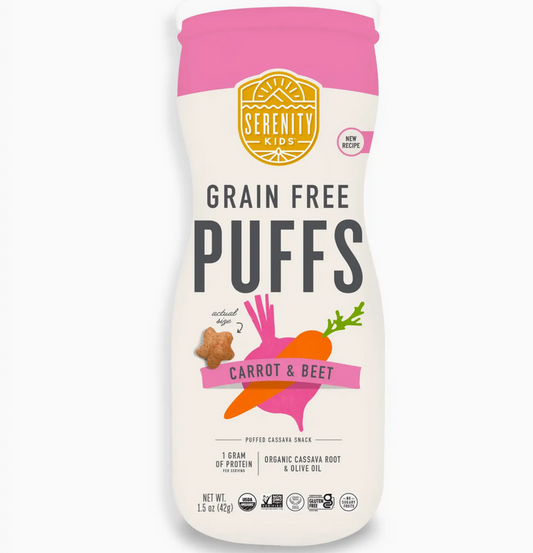 Carrot & Beet Grain Free Puffs with Olive Oil