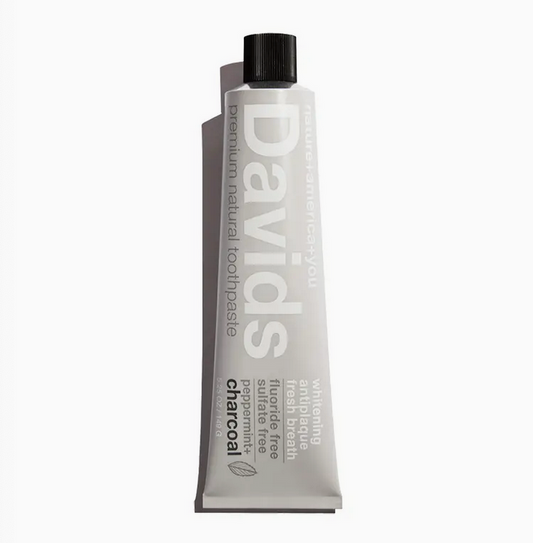 Davids Premium Toothpaste / Charcoal+Peppermint