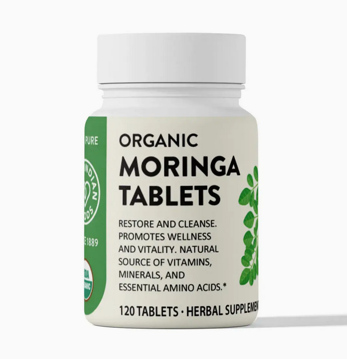 Organic Moringa Tablets (120 Ct)