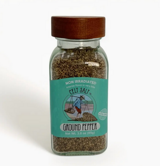 Premium Table Ground Black Pepper - 3.0 oz Glass Jar