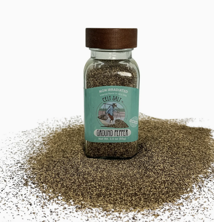 Premium Table Ground Black Pepper - 3.0 oz Glass Jar