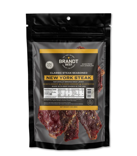 Brandt Beef Jerky - 3oz New York Steak (Classic Seasoning)