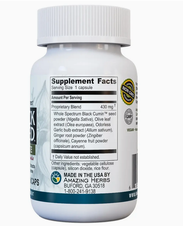 Black Seed Ultimate Garlic Ginger Cayenne 100mg Supplement
