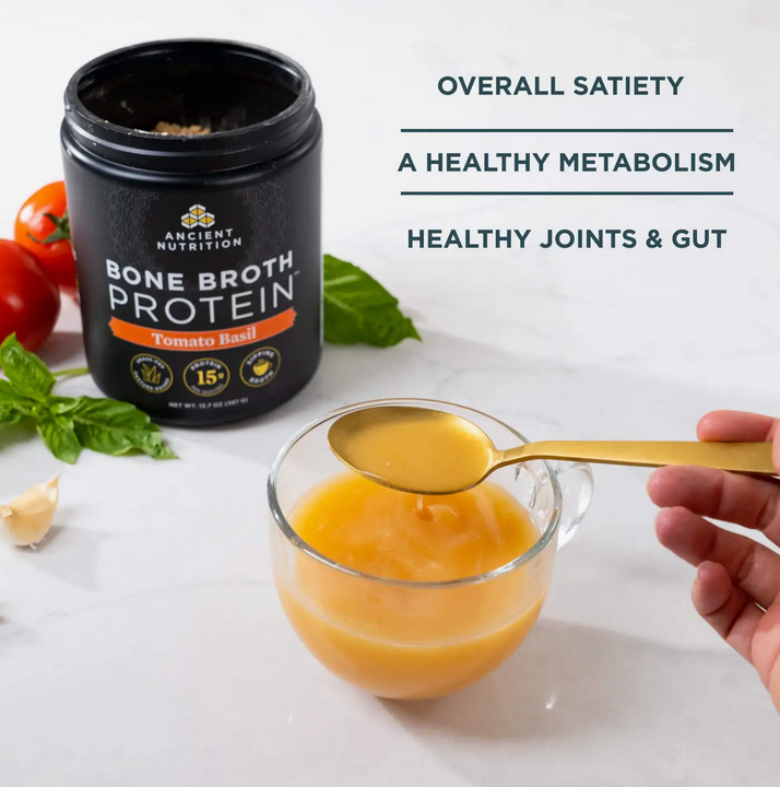 Bone Broth Protein | Powder Tomato Basil (15 Servings)
