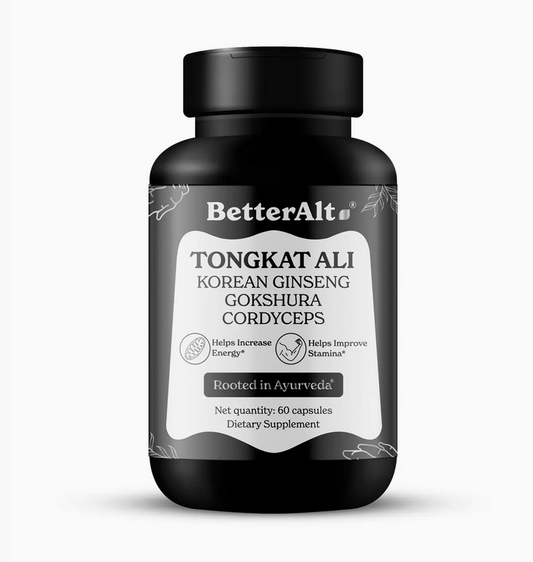 Tongkat Ali Capsules | Ginseng, Ashwagandha & CoQ10 | Helps with Energy, Stamina & Overall Vitality