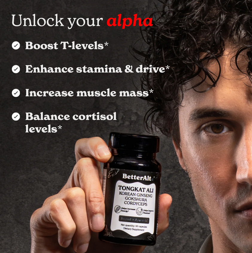 Tongkat Ali Capsules | Ginseng, Ashwagandha & CoQ10 | Helps with Energy, Stamina & Overall Vitality