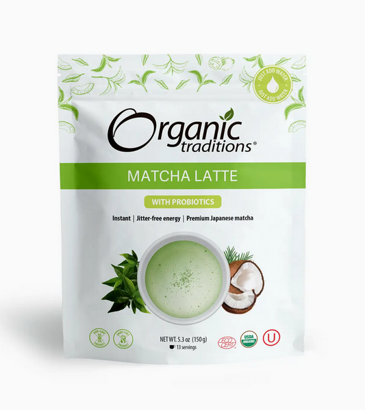 Matcha Latte with Probiotics