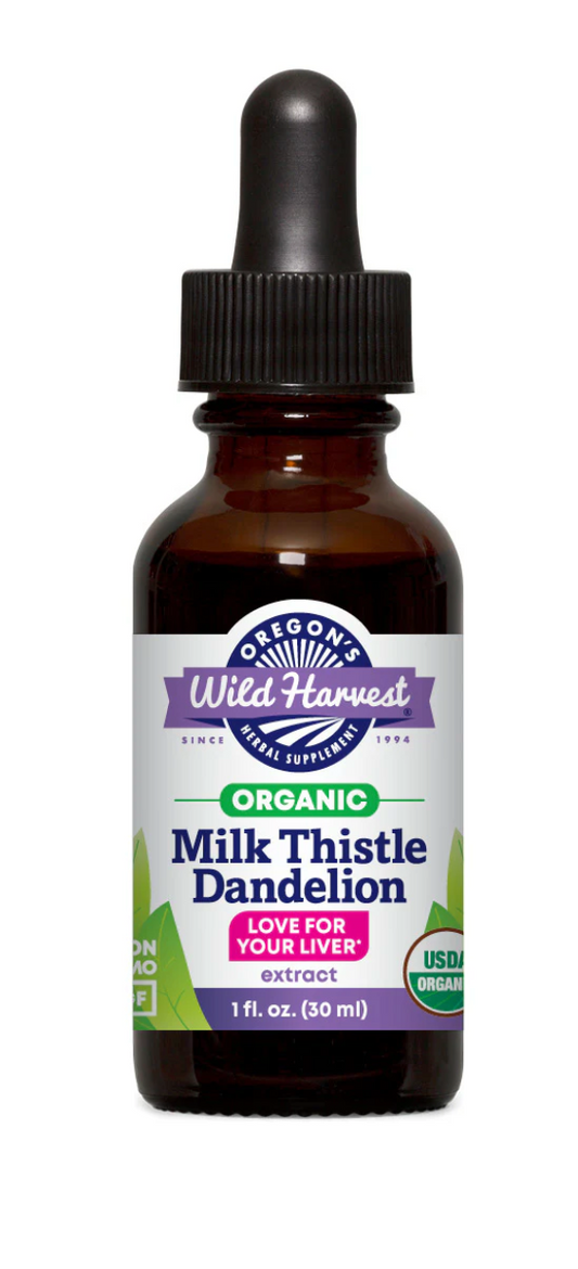 Milk Thistle Dandelion, Organic Extract - Love for your Liver