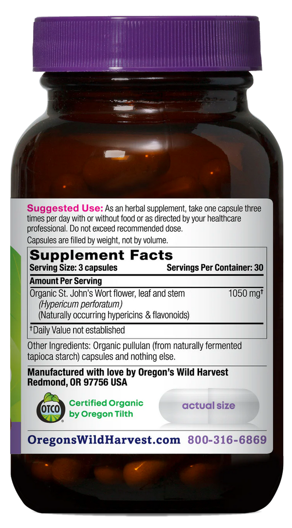 St. John's Wort Capsules - Mood Support
