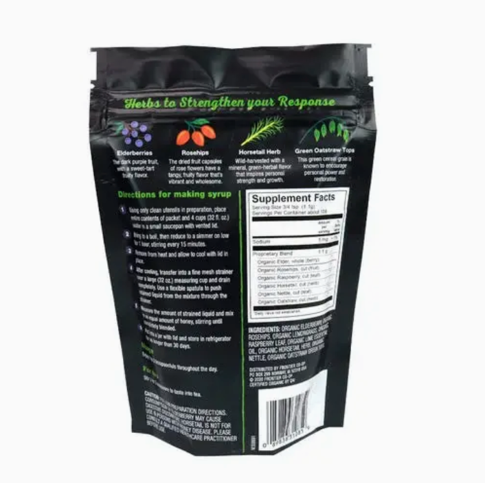 Frontier Co-op Elderberry & Herbal Blend, Certified Organic
