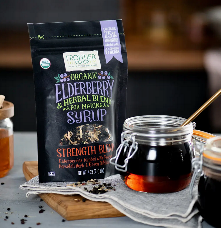 Frontier Co-op Elderberry & Herbal Blend, Certified Organic
