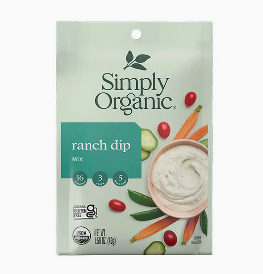 Simply Organic Ranch Dip, Certified Organic