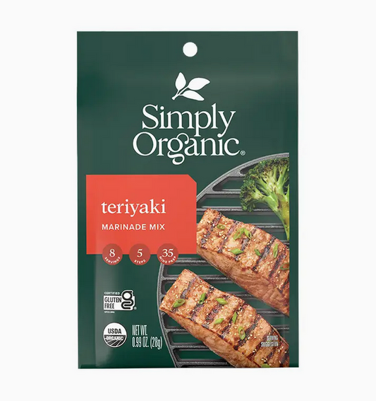 Simply Organic Teriyaki Marinade Mix, Certified Organic
