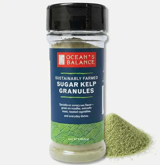 Sustainably Farmed Sugar Kelp Granules 2oz Shaker