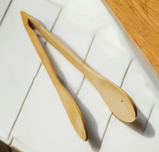 Bamboo Tong with Slated Side