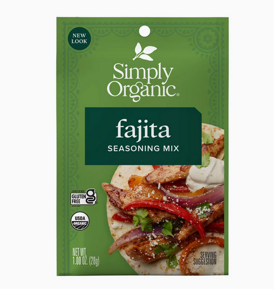 Fajita Seasoning Mix, Certified Organic, Gluten-Free, 1 oz