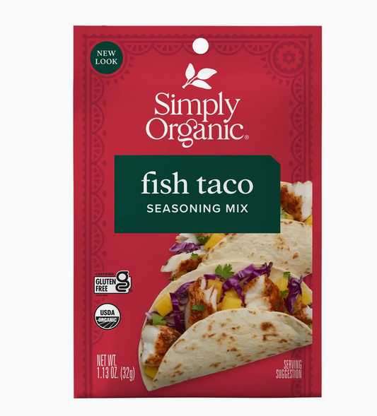 Fish Taco Seasoning Mix, Certified Organic, Kosher, 1.13 oz