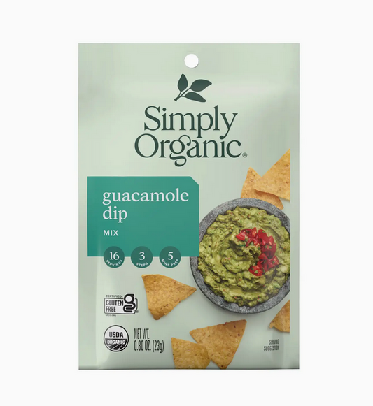 Guacamole Dip Mix, Certified Organic, Vegetarian, 0.8 oz