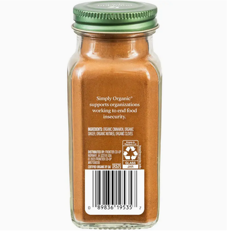 Pumpkin (Pie) Spice, Certified Organic, Kosher