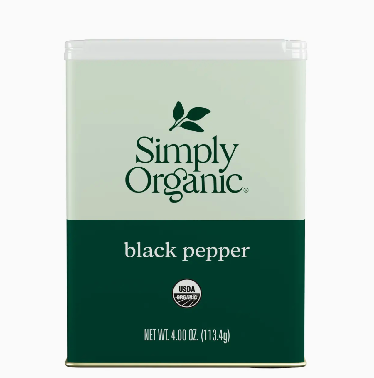 Pure Black Pepper (Tin), Certified Organic, Kosher, 4 oz