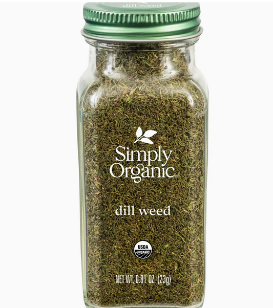 Pure Dried Dill Weed, Certified Organic, Kosher, 0.81 oz
