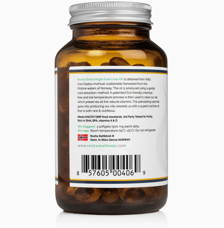 Rosita Extra Virgin Cod Liver Oil Softgels