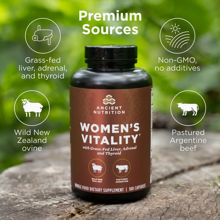 Women's Vitality with Grass-Fed Liver, Adrenal and Thyroid